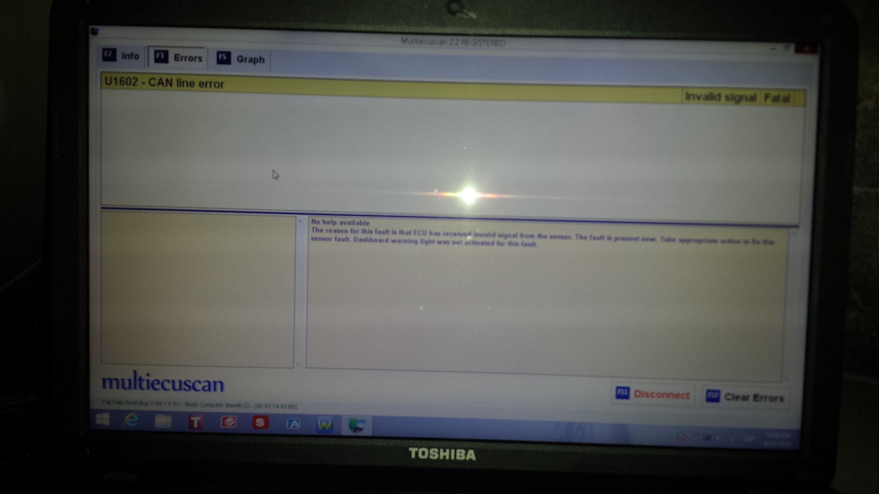 U1602 can line error