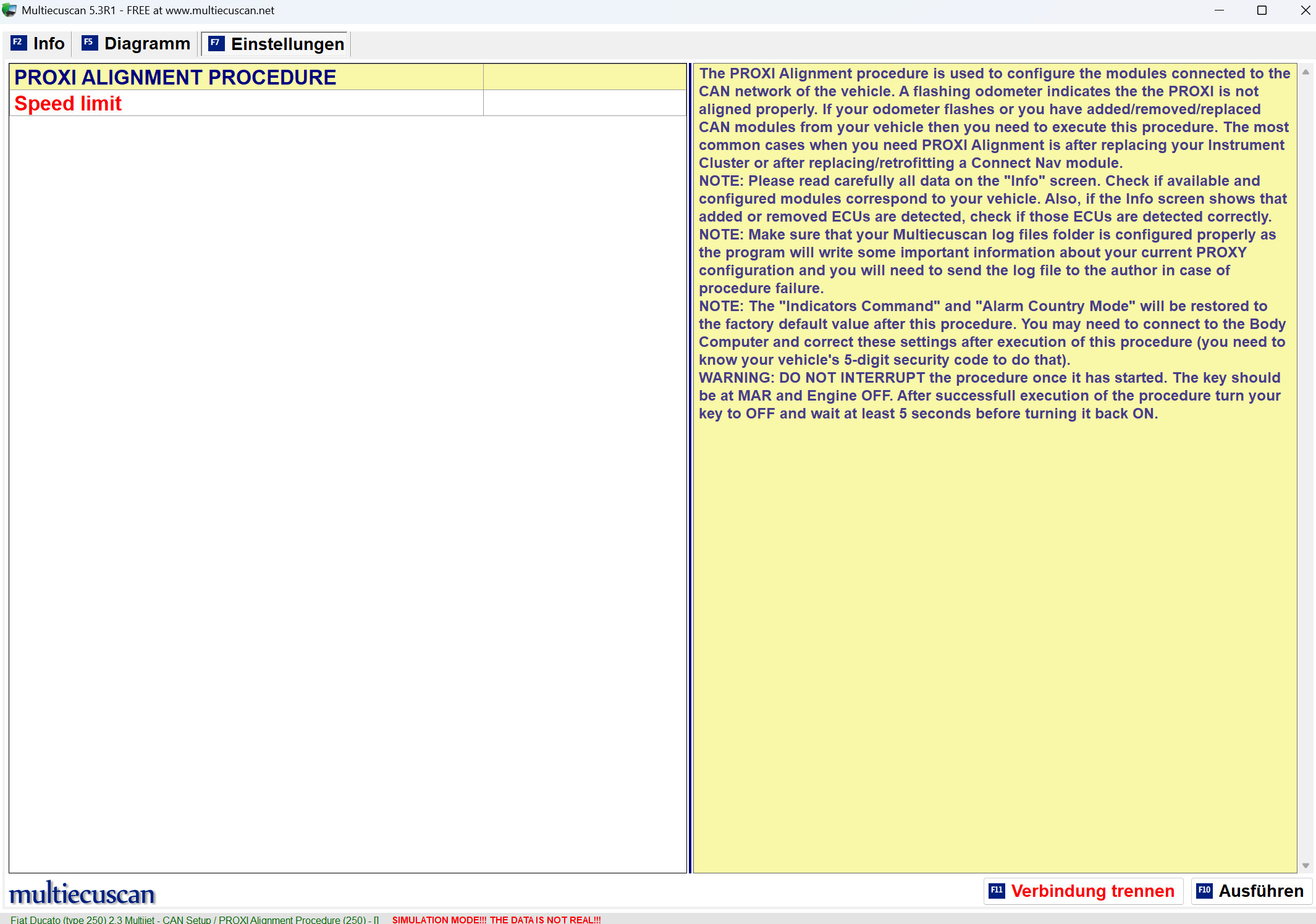 screenshot from proxy aligment procedure