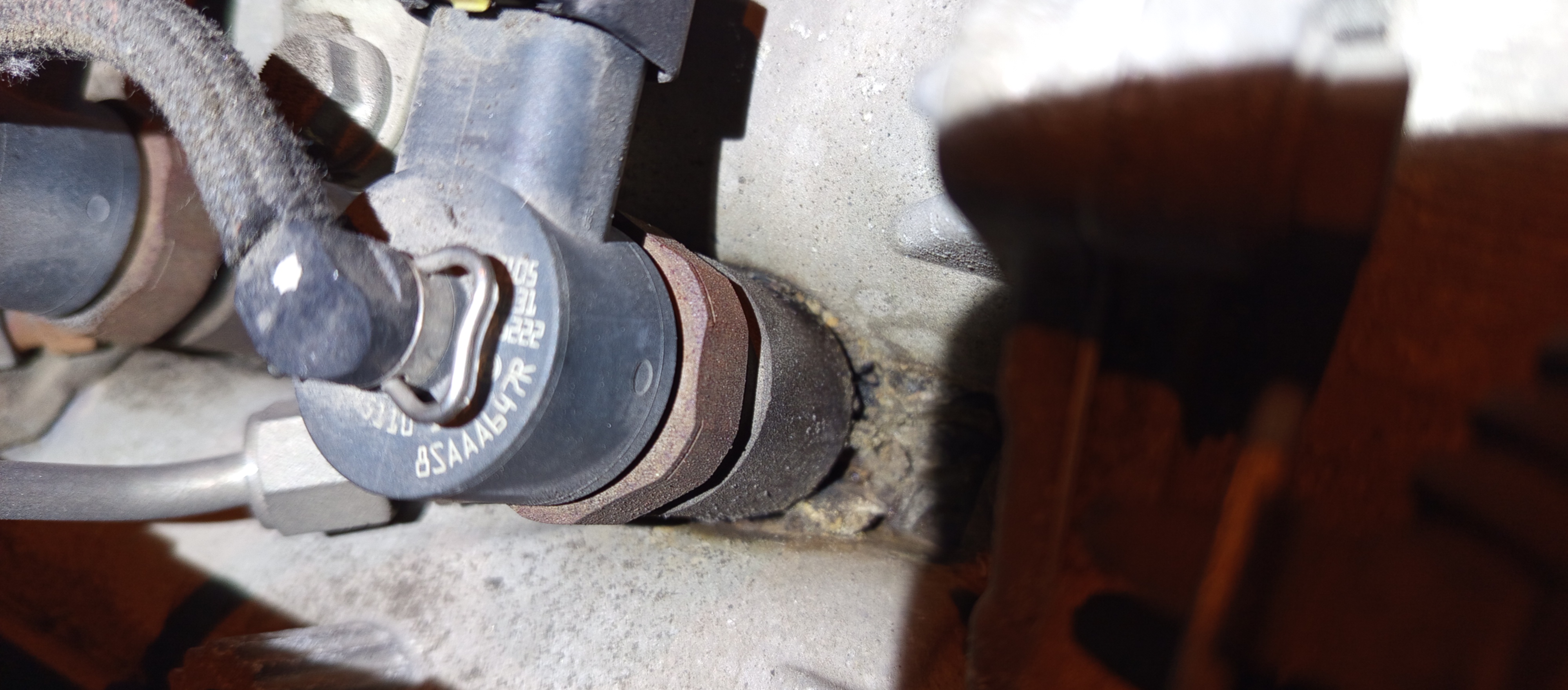 Picture of the code for injector 1